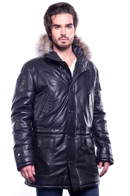 Doudoune GIORGIO Yarno Noir - Milpau, la référence cuir