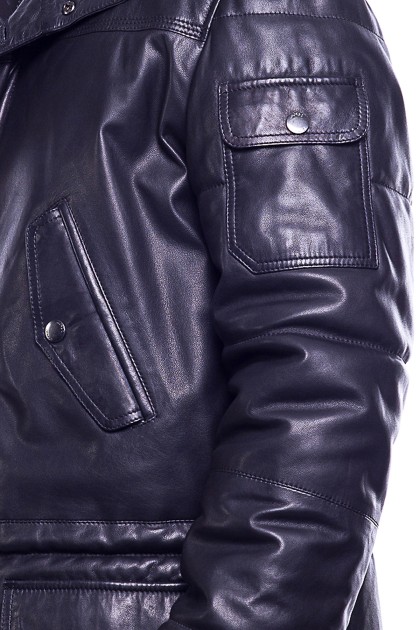 Doudoune GIORGIO Yarno Noir - Milpau, la référence cuir