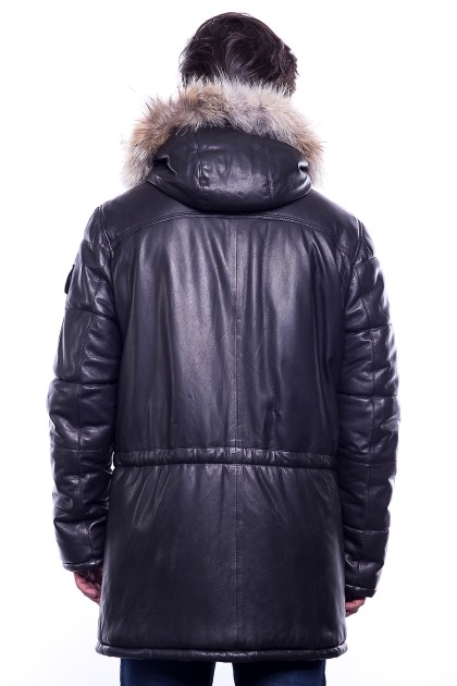 Doudoune GIORGIO Yarno Noir - Milpau, la référence cuir