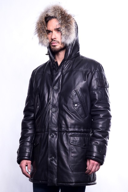 Doudoune GIORGIO Yarno Noir - Milpau, la référence cuir