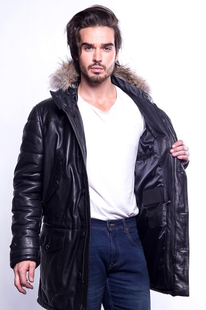 Doudoune GIORGIO Yarno Noir - Milpau, la référence cuir