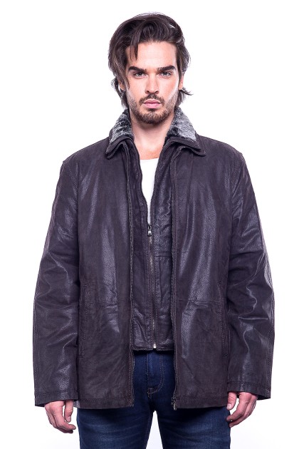Veste ARTURO LGW0016 Marron - Milpau, la référence cuir