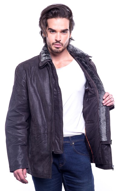 Veste ARTURO LGW0016 Marron - Milpau, la référence cuir