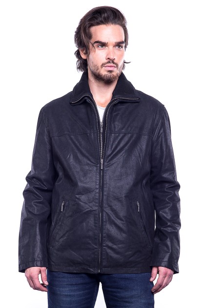 Veste ARTURO LGW0017 Noir - Milpau, la référence cuir