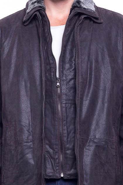 Veste ARTURO LGW0016 Marron - Milpau, la référence cuir