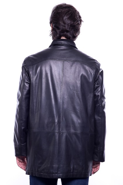 Veste GIORGIO Bolt Noir - Milpau, la référence cuir