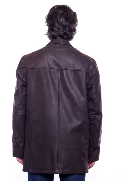 Veste GIORGIO Clooney Marron - Milpau, la référence cuir