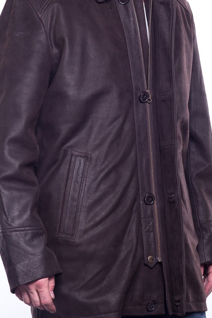 Veste GIORGIO Clooney Marron - Milpau, la référence cuir