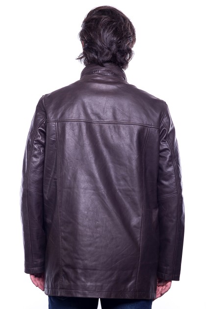 Veste GIORGIO Orazio Skipper Marron - Milpau, la référence cuir