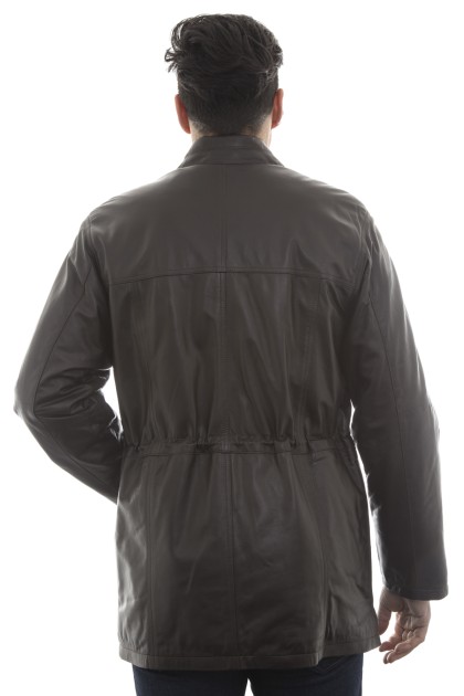 Veste Veste en Cuir Georges Marron - Milpau, la référence cuir