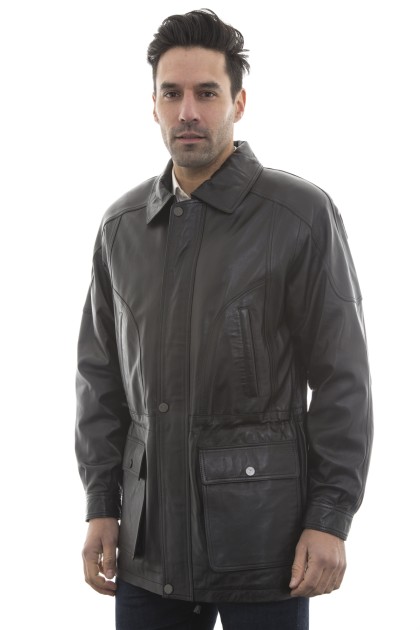 Veste Veste en Cuir Jean-Michel Noir - Milpau, la référence cuir