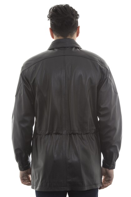 Veste Veste en Cuir Jean-Michel Noir - Milpau, la référence cuir