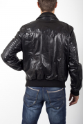 Blouson Cuir Lyon Noir Giorgio