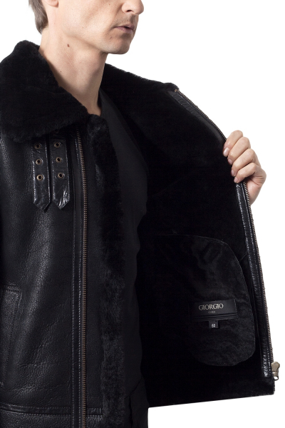 Blouson en promo, 20%, GIORGIO Bombardier Noir Milpau, la Blouson en promo, 20%, GIORGIO Bombardier Noir Milpau, la