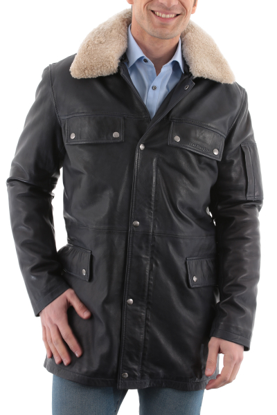 manteau cuir mac douglas