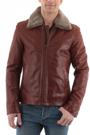 Avec Blouson Homme Fourrure Col Homme Homme Blouson Fourrure Blouson Fourrure Col Avec Col f7xqwEZqa