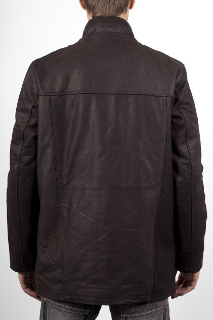 Veste GIORGIO Orazio Skipper Marron - Milpau, la référence cuir