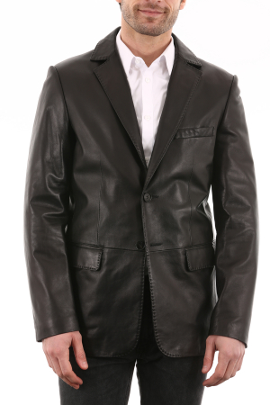 Blazer Cuir Noir 21