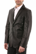 Blazer Cuir Noir 21