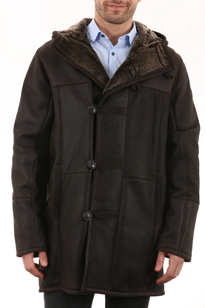 Veste en promo, 50%, GIORGIO Ashton Marron Milpau, la Veste INTUITION Peau Lainée 285 Noir Milpau, la référence cuir