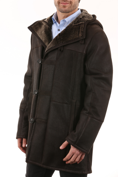 Veste en promo, 50%, GIORGIO Ashton Marron Milpau, la Veste INTUITION Peau Lainée 285 Noir Milpau, la référence cuir