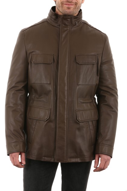 Doudoune INTUITION Veste 648 Mastic - Milpau, la référence cuir