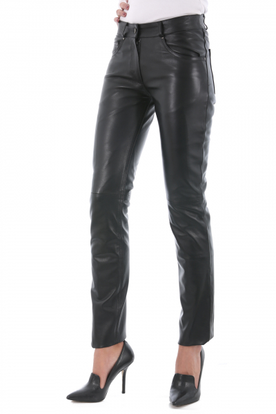 Pantalon cuir slim femme : 501