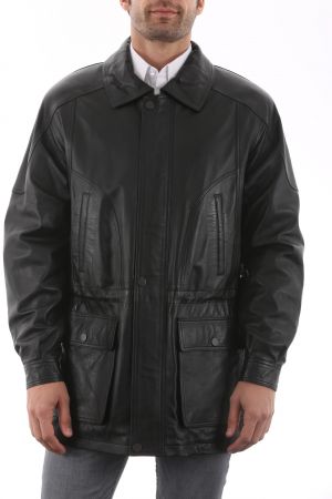 Veste grande taille homme - Belle sélection de vestes en cuir grande taille  - Milpau