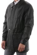 Veste en Cuir Jean-Michel Noir