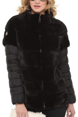 gilet fourrure femme noir