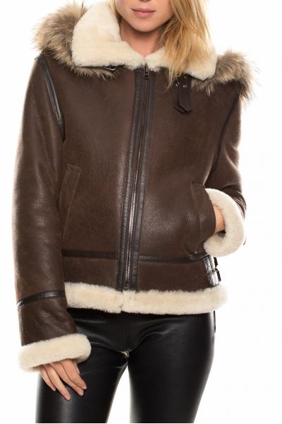 GIORGIO Bombardier RAC Femme Marron