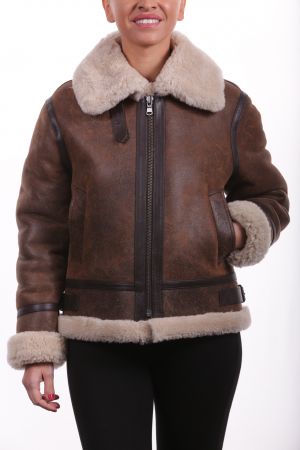 MILPAU Bombardier RAC Femme Marron
