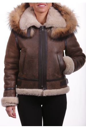 MILPAU Bombardier Femme Marron