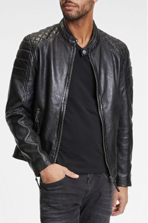 Blouson motard homme