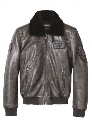 Blouson Cuir Homme Hiver