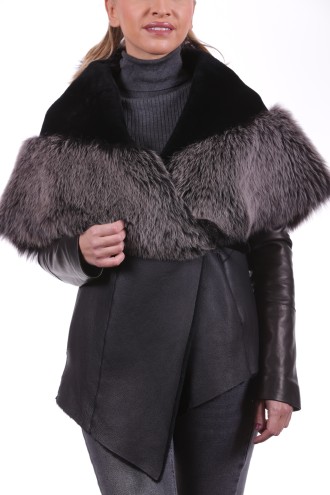 Veste GIORGIO Adelina 2 SOFT Noir - Milpau, la référence cuir 2