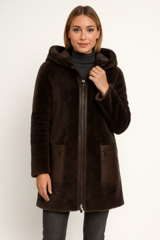 Veste GIORGIO Renza Taupe - Milpau, la référence cuir