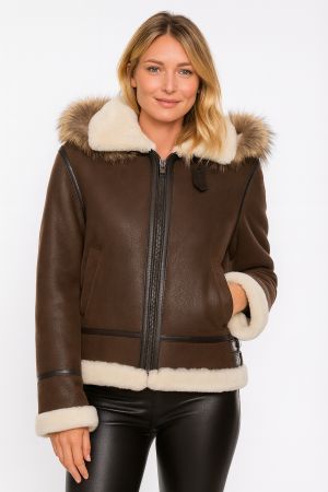 GIORGIO Bombardier RAC Femme Marron