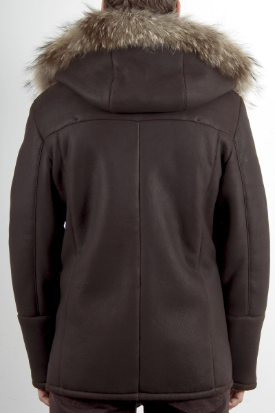 Veste en promo, 30%, MAC DOUGLAS Brian Marron Milpau, la Veste INTUITION Peau Lainée 285 Noir Milpau, la référence cuir