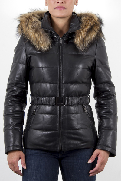 doudoune en cuir