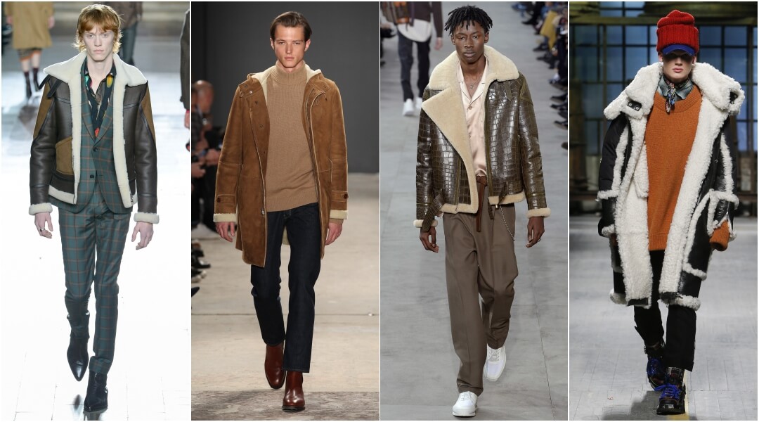 tendance veste peau lainée homme hiver 2018 milpau défilés