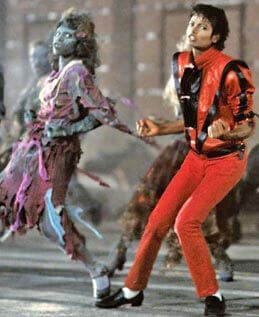 Blouson cuir Michael Jackson Thriller 1983