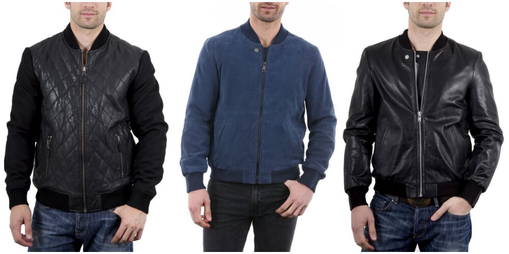 bombers teddy cuir homme milpau