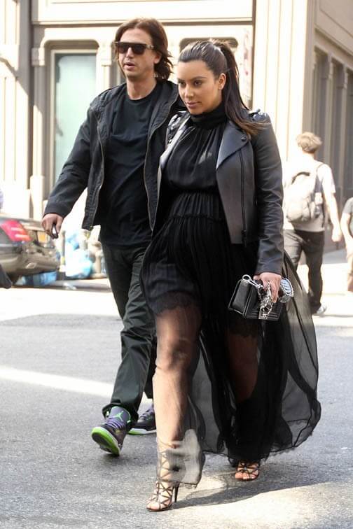 Kim Kardashion et Jonathan Cheban - Look cuir et transparence