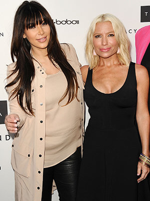 Kardashian en pantalon cuir